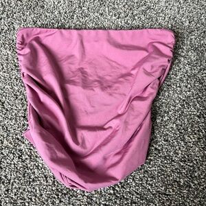 Girls SHEIN Chic Mauve Ruched Skirt